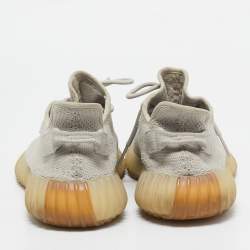 Yeezy x Adidas Grey Knit Fabric Boost 350 V2 Sesame Sneakers Size 43 1/3