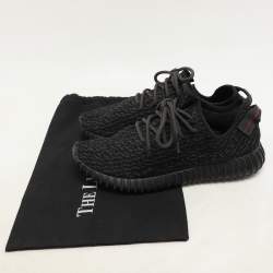 Yeezy x Adidas Pirate Black Knit Fabric Boost 350 V1 Lace Up Sneaker Size 42