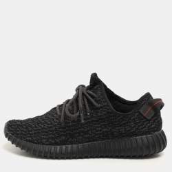 Yeezy x Adidas Pirate Black Knit Fabric Boost 350 V1 Lace Up Sneaker Size 42