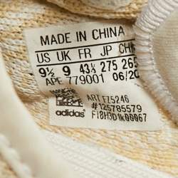 Pre Owned حذاء رياضي ييزي بوست 350 V2 قماش نسيج لونين طبيعي مقاس 43.5