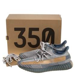 Yeezy x Adidas Grey/Beige Knit Boost 350 V2 Israfil Sneakers Size 48