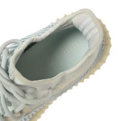 Yeezy x Adidas White/Blue Cotton Knit Boost 350 V2 Cloud White Sneakers Size 42.5