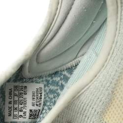 Yeezy x Adidas White/Blue Cotton Knit Boost 350 V2 Cloud White Sneakers Size 42.5