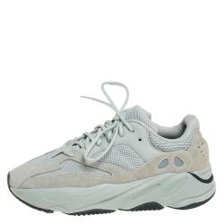 Yeezy x Adidas Grey Mesh and Suede Boost 700 Salt Sneakers Size 41 1/3