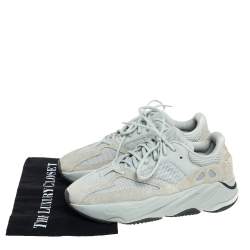 Yeezy x Adidas Grey Mesh and Suede Boost 700 Salt Sneakers Size 41 1/3