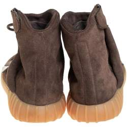 Pre Owned Yeezy x Adidas Brown Suede 750 High Top Sneaker Size 41 1/3