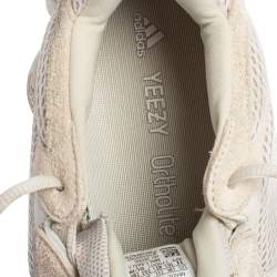 Pre Owned Yeezy x Adidas Beige Mesh And Suede 500 Taupe Light Sneakers Size FR 45 1/3