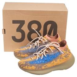 Yeezy x Adidas Tri-Color Knit Fabric Boost 380 Sneakers Size 40 2/3