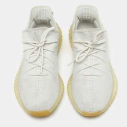 Yeezy x adidas White Knit Fabric  Boost 350 V2  Sneakers Size 44