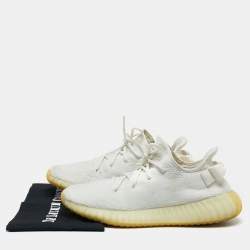 Yeezy x adidas White Knit Fabric  Boost 350 V2  Sneakers Size 44