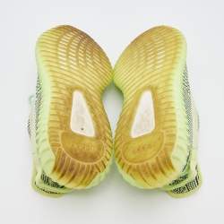 Pre Owned Yeezy x Adidas Green Knit Fabric Boost 350 V2 Yeezreel Sneakers Size 42