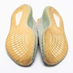 Yeezy x adidas Grey Knit Fabric Boost 350 V2 Desert Sage Reflective Sneakers Size 43 2/3