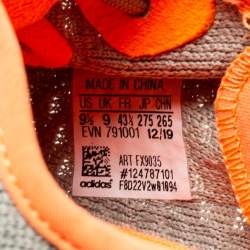 Yeezy x adidas Grey Knit Fabric Boost 350 V2 Desert Sage Reflective Sneakers Size 43 2/3