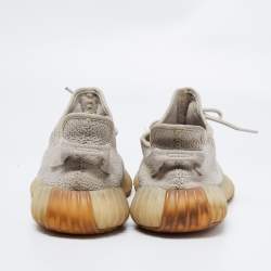 Yeezy x Adidas Grey Knit Fabric Boost 350 V2 Sesame Sneakers Size 43 2/3