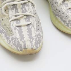 Pre Owned Yeezy x Adidas Grey/White Knit Fabric Boost 380 Alien Sneakers Size 46 2/3