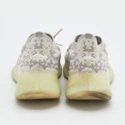 Pre Owned Yeezy x Adidas Grey/White Knit Fabric Boost 380 Alien Sneakers Size 46 2/3