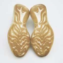 Pre Owned Yeezy x Adidas Grey/White Knit Fabric Boost 380 Alien Sneakers Size 46 2/3