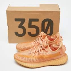 Yeezy x Adidas Orange Mesh Boost 350 V2 Mono Clay Sneakers Size 46