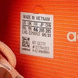 Yeezy x Adidas Orange Mesh Boost 350 V2 Mono Clay Sneakers Size 46