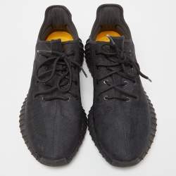 Yeezy x Adidas Black Mesh Boost 350 V2 Mono Cinder Sneakers Size 46