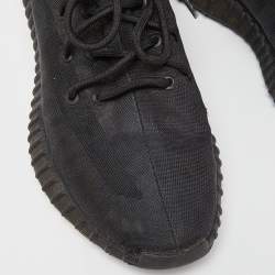 Yeezy x Adidas Black Mesh Boost 350 V2 Mono Cinder Sneakers Size 46
