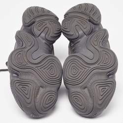 Pre Owned Yeezy x Adidas Black Mesh and Suede Boost 500 Utility Black Sneakers Size 46 2/3