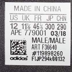 Pre Owned Yeezy x Adidas Black Mesh and Suede Boost 500 Utility Black Sneakers Size 46 2/3