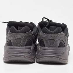 Adidas Yeezy Black Suede and Fabric Boost 700 V2 Vanta Sneakers Size 46 2/3