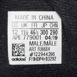Adidas Yeezy Black Suede and Fabric Boost 700 V2 Vanta Sneakers Size 46 2/3