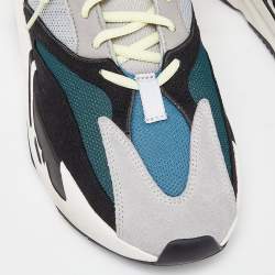 Yeezy x Adidas Tricolor Mesh, Leather and Suede Boost 700 Wave Runner Sneakers Size 46 2/3