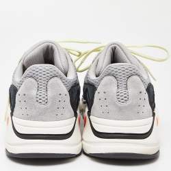 Yeezy x Adidas Tricolor Mesh, Leather and Suede Boost 700 Wave Runner Sneakers Size 46 2/3
