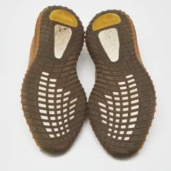Yeezy x Adidas Brown Knit Fabric Boost 350 V2 Earth Sneakers Size 43 1/3