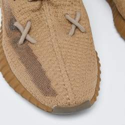 Yeezy x Adidas Brown Knit Fabric Boost 350 V2 Earth Sneakers Size 43 1/3