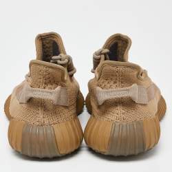 Yeezy x Adidas Brown Knit Fabric Boost 350 V2 Earth Sneakers Size 43 1/3