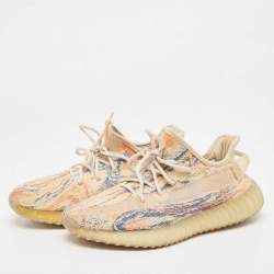 Yeezy x Adidas Multicolor Knit Fabric Boost 350 V2 Sneakers Size 42