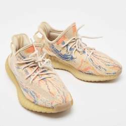 Yeezy x Adidas Multicolor Knit Fabric Boost 350 V2 Sneakers Size 42