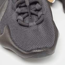 Pre Owned Yeezy x Adidas Black Knit Fabric 450 Utility Black Sneakers Size 36