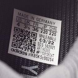 Pre Owned Yeezy x Adidas Black Knit Fabric 450 Utility Black Sneakers Size 36