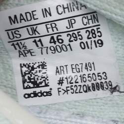 Yeezy x Adidas Light Green Knit Fabric Boost 350 V2 Hyperspace Sneakers Size 46