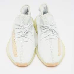 Yeezy x Adidas Light Green Knit Fabric Boost 350 V2 Hyperspace Sneakers Size 46
