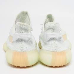 Yeezy x Adidas Light Green Knit Fabric Boost 350 V2 Hyperspace Sneakers Size 46