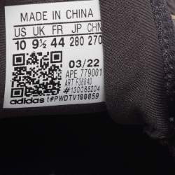 Pre Owned Yeezy x Adidas Black Suede and Mesh Boost 500 Utility Black Sneakers Size 44