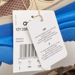 Yeezy x Adidas Multicolor Suede and Mesh Taupe Blue Desert Boots Size 41 1/3