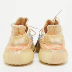 Pre Owned Yeezy x Adidas Multicolor Knit Fabric Boost 350 V2 MX Oat Sneakers 46 2/3