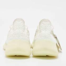 Pre Owned Yeezy x Adidas White/Grey Knit Fabric Boost 380 Calcite Glow Sneakers Size 41 1/3
