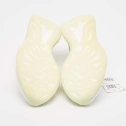 Pre Owned Yeezy x Adidas White/Grey Knit Fabric Boost 380 Calcite Glow Sneakers Size 41 1/3