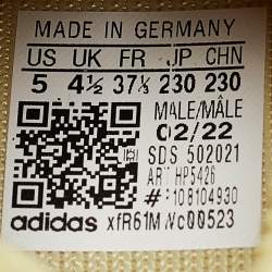 Pre Owned Yeezy x Adidas Green Knit Fabric Yeezy 450 Sulfur Sneakers Size 37 1/3