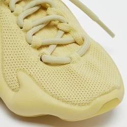 Pre Owned Yeezy x Adidas Green Knit Fabric Yeezy 450 Sulfur Sneakers Size 37 1/3