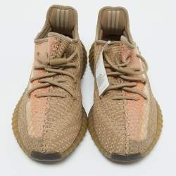 Yeezy x Adidas Beige Knit Fabric Boost 350 V2 Sand Taupe Sneakers Size 41 1/3