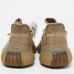 Yeezy x Adidas Beige Knit Fabric Boost 350 V2 Sand Taupe Sneakers Size 41 1/3